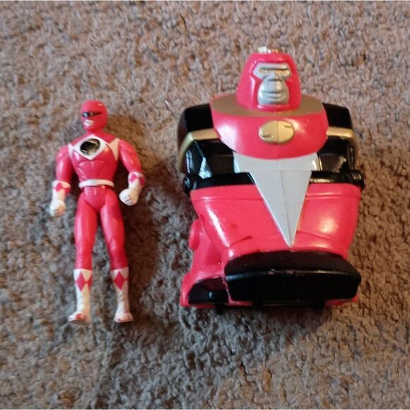 Power Rangers Vintage Happy Meal Red Ranger Toy PRE-OWNED - Picture 1 of 3